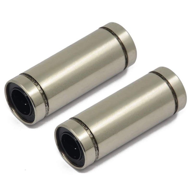 ReliaBot 2PCs LM12LUU Linear Ball Bearing Nickel Plated 12mm x 21mm x 57mm for 12mm Linear Motion Shaft Rod for 3D Printer and CNC Machine - Image 1