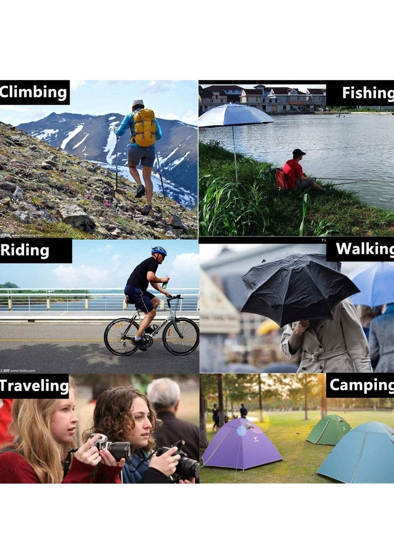 SYOSI Rain Ponchos Raincoat EVA Waterproof Portable Rain Jacket Coats Camping Hiking Outerwear Reusable With Hoods and Open Sleeves for Adults Men Women - Image 5