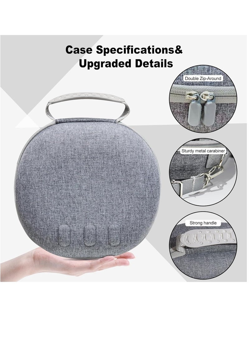 Waterproof Hard Case for Meta Oculus Quest 3 VR Gaming Headset and Touch Controllers Shockproof Carrying Bag Organizer Case with Mesh Pocket Suitable for Travel and Home Storage - Image 2