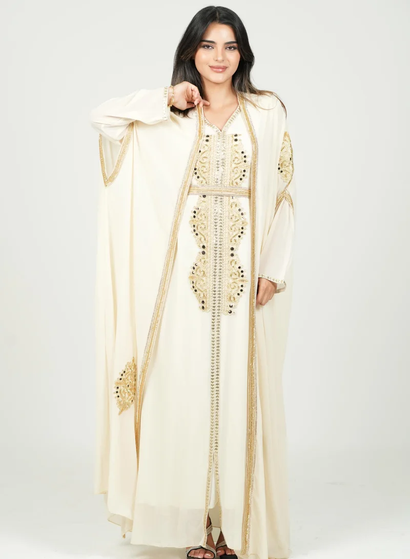 AL BENT AL SHARQIEH embroidered kaftan dress jalabia