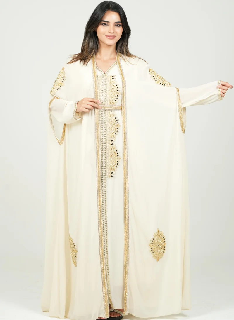 AL BENT AL SHARQIEH embroidered kaftan dress jalabia