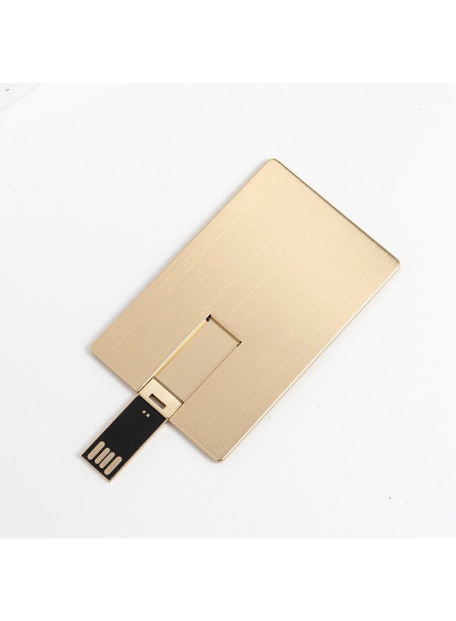 Metal Card U Disk Custom Logo32g Gift U Disk Enterprise Exhibition 8g Business Large Capacity USB Wholesale-Color:Gold-Capacity:2.0 16GB 10MB/S - Image 5
