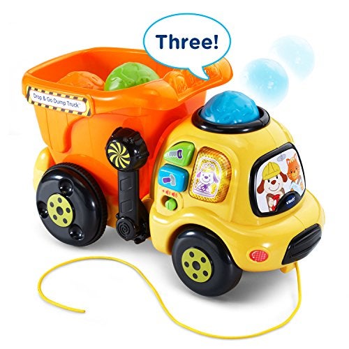 VTech Drop and Go Dump Truck, Orange - Image 2