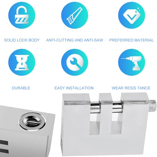 Tanbupu Anti-Theft Car Brake Clutch Lock Stainless Steel Safety Tool Heavy Duty Auto Car Brake Lock with 3 Keys - Image 5