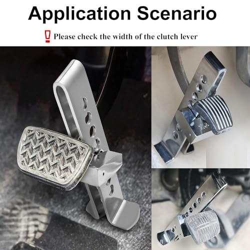 Tanbupu Anti-Theft Car Brake Clutch Lock Stainless Steel Safety Tool Heavy Duty Auto Car Brake Lock with 3 Keys - Image 2