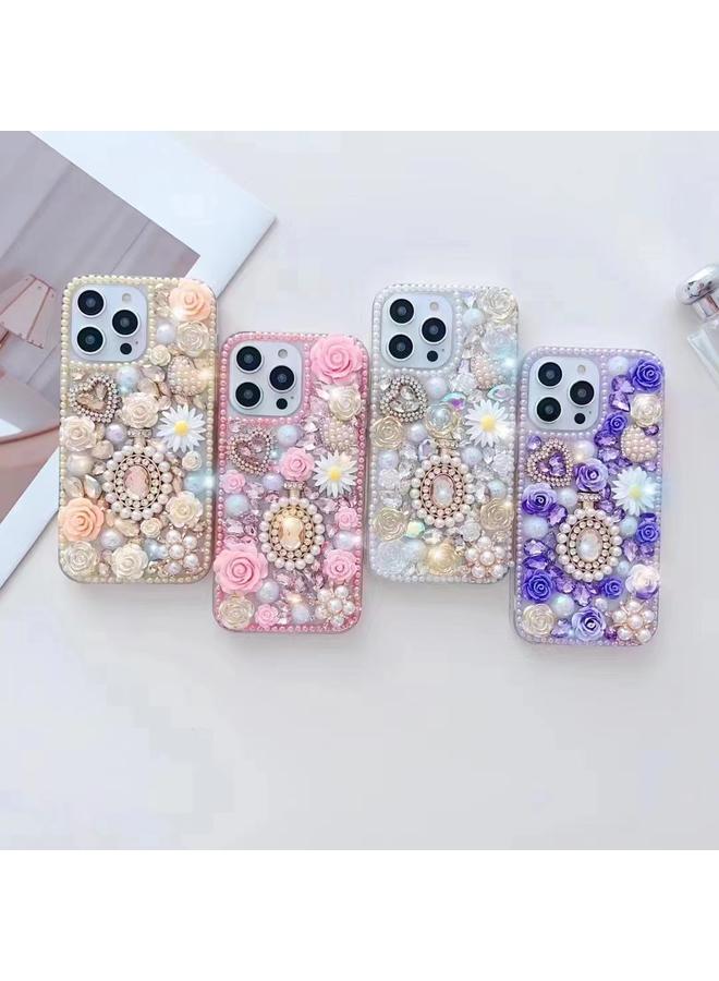 Zaboon Case For iPhone 11 Diamond Inlaid Rose PC Phone Case - Image 2
