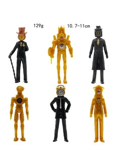 General 6 Pieces Skibidi Toilet Man Monitor Man Toy Set Ideas Toys Battle Horror Game Model Ideas Toys Gifts For Adult & Kids 