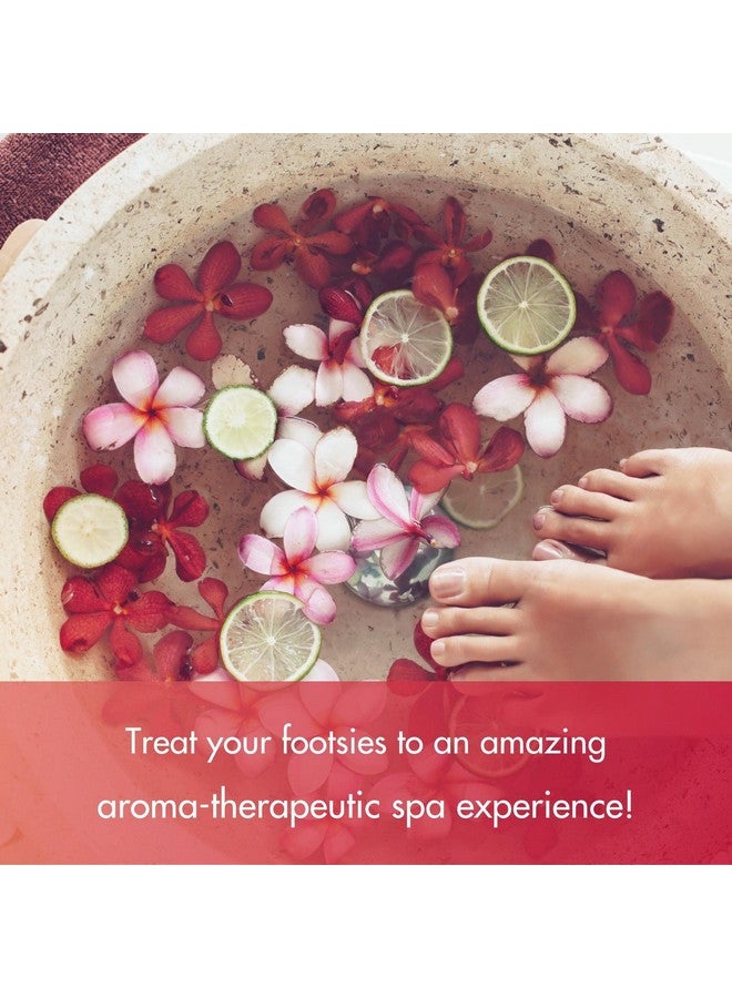 سبا ريدي - ملح استحمام ناعم لإزالة السموم من القدمين، بنكهة الرمان، 128 أونصة - مصنوع من أملاح البحر الميت وزيت الأرغان وزيت جوز الهند والزيوت العطرية - يرطب وينعم ويرطب البشرة - Image 3