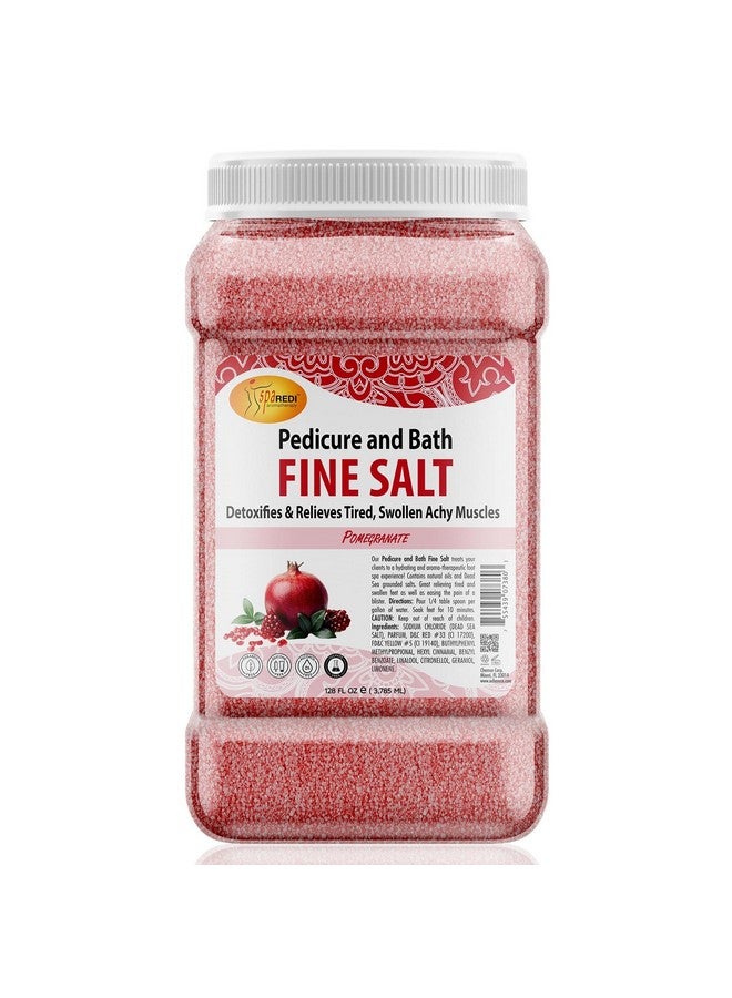 سبا ريدي - ملح استحمام ناعم لإزالة السموم من القدمين، بنكهة الرمان، 128 أونصة - مصنوع من أملاح البحر الميت وزيت الأرغان وزيت جوز الهند والزيوت العطرية - يرطب وينعم ويرطب البشرة - Image 2