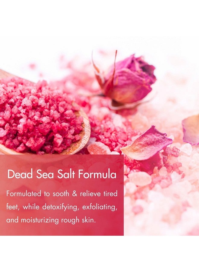 سبا ريدي - ملح استحمام ناعم لإزالة السموم من القدمين، بنكهة الرمان، 128 أونصة - مصنوع من أملاح البحر الميت وزيت الأرغان وزيت جوز الهند والزيوت العطرية - يرطب وينعم ويرطب البشرة - Image 4