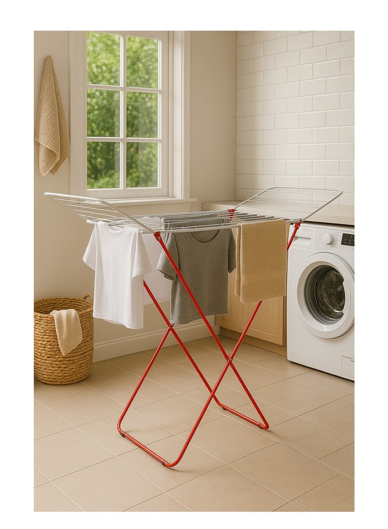 Royalford Cloth Dryer RF12431 Large Drying Space, Rustproof Iron Wire and Frame, Foldable, Sturdy, Sleek, Compact and Heavy Storage - Image 2