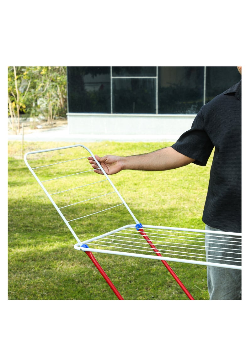 Royalford Cloth Dryer RF12431 Large Drying Space, Rustproof Iron Wire and Frame, Foldable, Sturdy, Sleek, Compact and Heavy Storage - Image 4