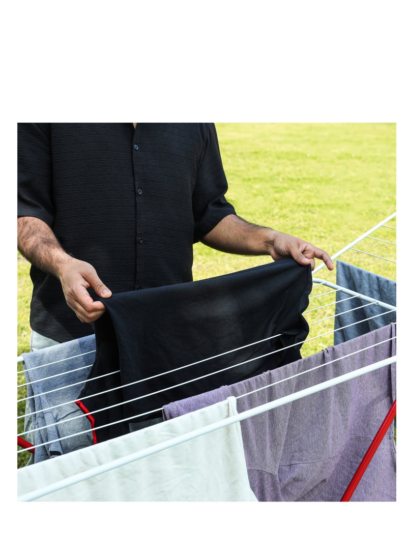 Royalford Cloth Dryer RF12431 Large Drying Space, Rustproof Iron Wire and Frame, Foldable, Sturdy, Sleek, Compact and Heavy Storage - Image 5