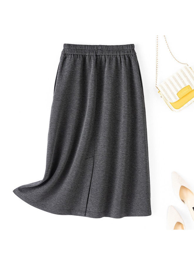 Fapai Spring And Autumn Seasons Drape Comfort High Waist Slimming Straight Skirt Women's Skirt - Image 3