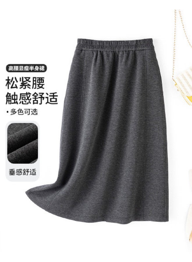 Fapai Spring And Autumn Seasons Drape Comfort High Waist Slimming Straight Skirt Women's Skirt - Image 1