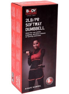 Body Sculpture Dumbbell Black and Purple 900g