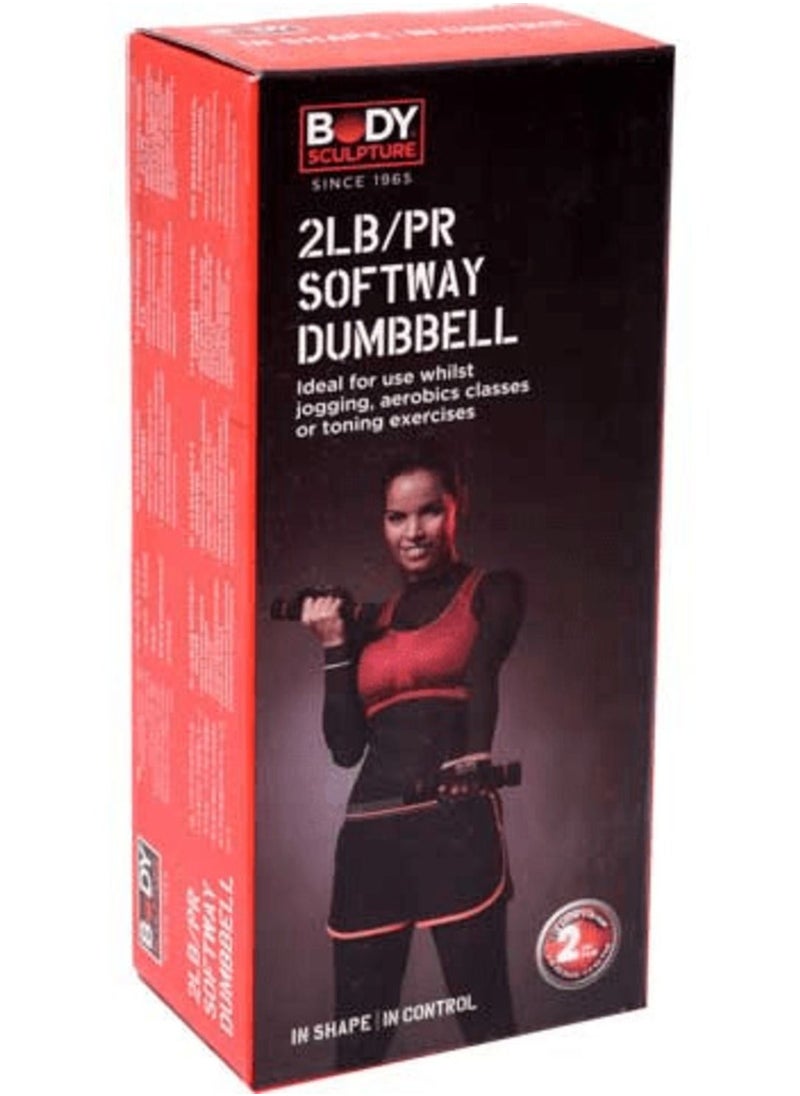 BODY SCULPTURE - Body Sculpture Dumbbell Black and Purple 900g - Image 1