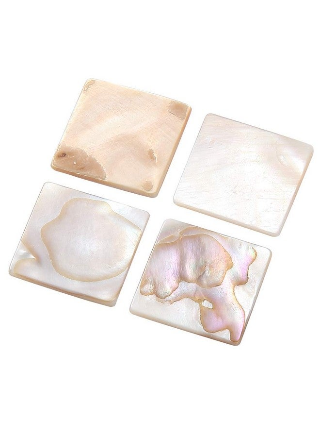 MDLUU 350Pcs Mother of Pearl Mosaic Tiles, Natural Shell Tiles, Square Mosaic Pieces for Home Decoration, Crafts, 0.8"(L) x 0.8"(W) x 0.078"(T) - Image 2