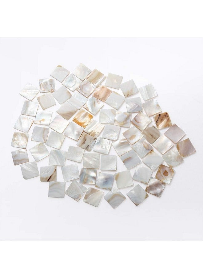 MDLUU 350Pcs Mother of Pearl Mosaic Tiles, Natural Shell Tiles, Square Mosaic Pieces for Home Decoration, Crafts, 0.8"(L) x 0.8"(W) x 0.078"(T) - Image 4