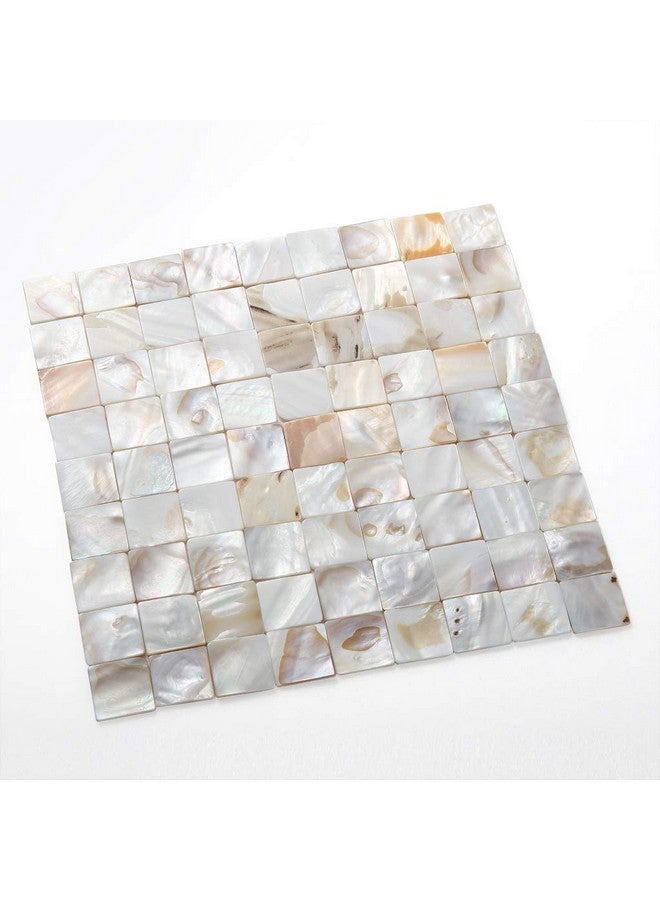 MDLUU 350Pcs Mother of Pearl Mosaic Tiles, Natural Shell Tiles, Square Mosaic Pieces for Home Decoration, Crafts, 0.8"(L) x 0.8"(W) x 0.078"(T) - Image 5