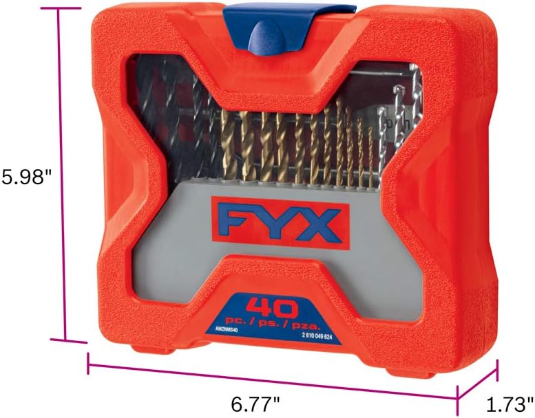 FYX Household Drill and Drive Mixed Set for Wood, Metal and Masonry (40 pcs) - Image 2