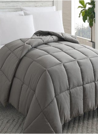 Cosybay Down Alternative Comforter (Dark Grey, Full) - All Season Soft Quilted Full Size Bed Comforter - Reversible Lightweight Duvet Insert with Corner Tabs - Winter Summer Warm Fluffy, 82x86 inches - pzsku/Z62AAE4D9DC3E17A98396Z/45/_/1693489002/7c38adf9-8130-4468-a9ea-c1c6f70207db