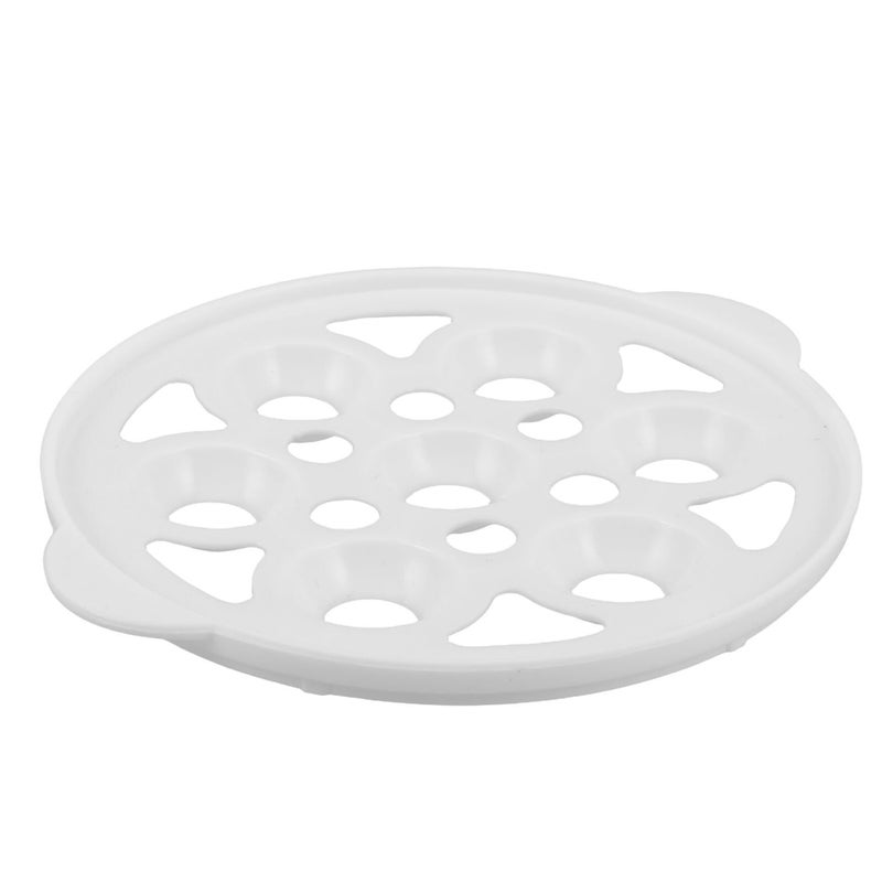 Plastic Egg Steamer Rack 15cm Round Slotted Steam Basket For Boiling Eggs - Image 2