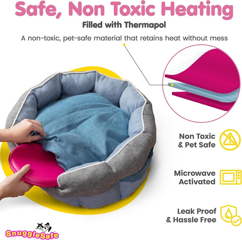 Snugglesafe The 'Original' Microwave Heat Pad for Pets - Chew-Proof, Water-Resistant Heating Disc for Dogs & Cats - Up to 10 Hours of Soothing Warmth - Image 3