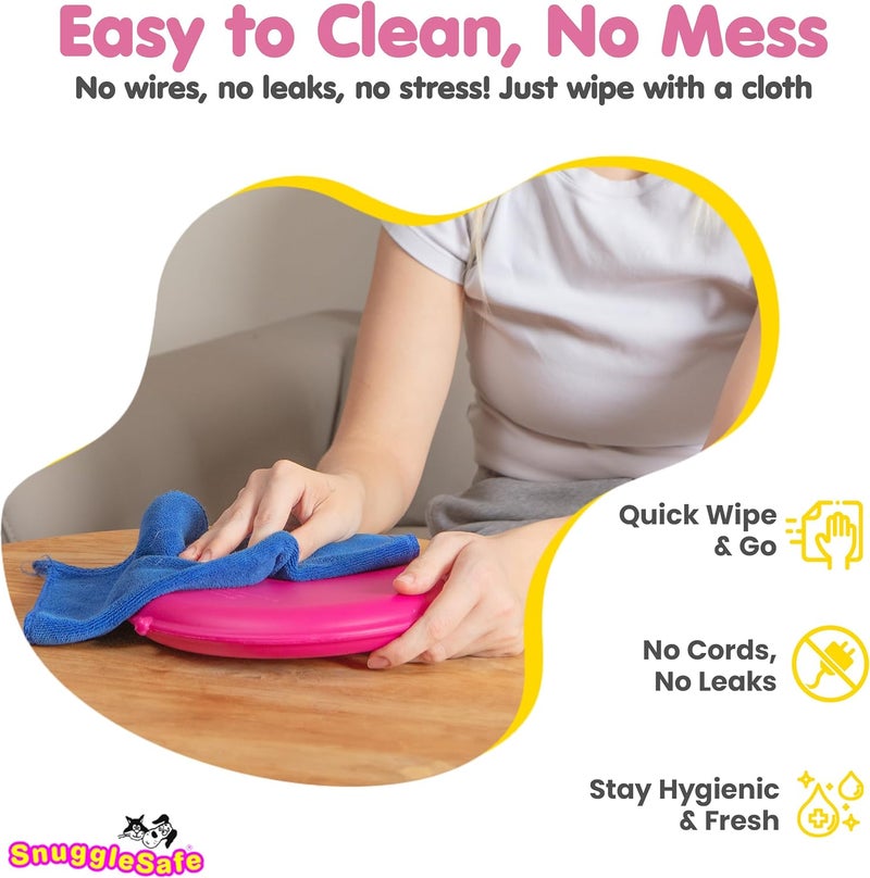 Snugglesafe The 'Original' Microwave Heat Pad for Pets - Chew-Proof, Water-Resistant Heating Disc for Dogs & Cats - Up to 10 Hours of Soothing Warmth - Image 4