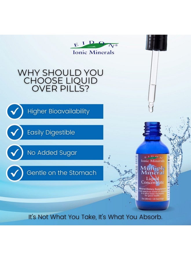 Eidon Ionic Minerals Multiple Minerals Supplement - Ionic Trace Mineral Drops for Water, Natural Liquid Vitamins to Support Heart Health and Hydration, Bioavailable, No Preservatives - 2 oz - Image 3