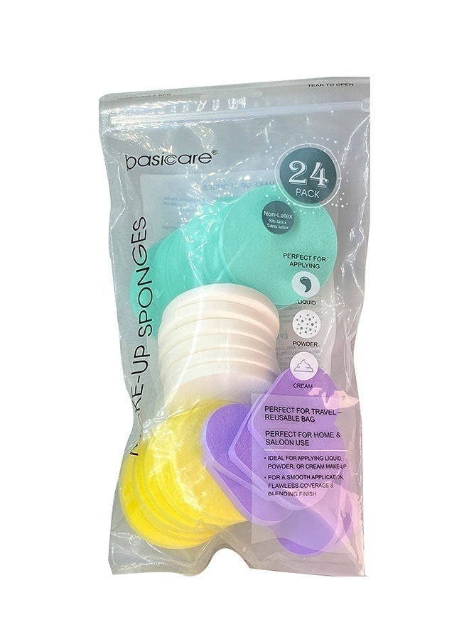 Basicare Make-Up Sponges BC1047, Pack of 24