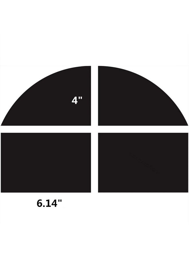 YURROAD 32 Sheets Magnetic Windows Panels for 2 Car Garage Doors Sector Vintage Decoration Windows- Size 6.14" x 4"  - Image 2