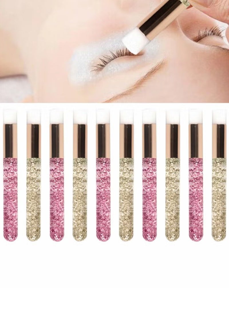 10 Pcs Lash Shampoo Brush, Eyelash Brushes Eyelash Extension Cleanser Brush Nose Pore Deep Cleaning Brush for Women Girls Facial Cleaning - Image 1