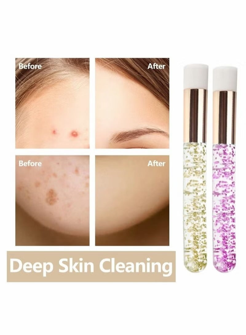 10 Pcs Lash Shampoo Brush, Eyelash Brushes Eyelash Extension Cleanser Brush Nose Pore Deep Cleaning Brush for Women Girls Facial Cleaning - Image 3