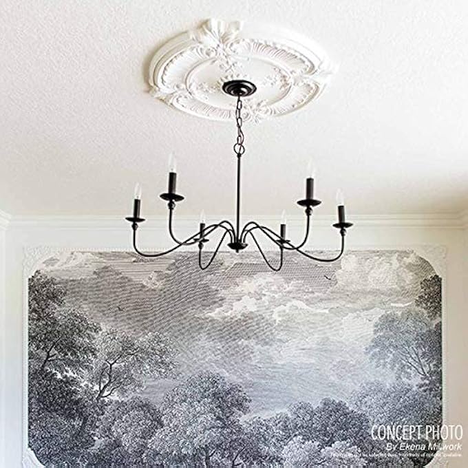 CM18AT2 ATTICA CEILING MEDALLION, 18"OD X 4"ID X 5/8"P (FITS CANOPIES UP TO 5"), FACTORY PRIMED - Image 3