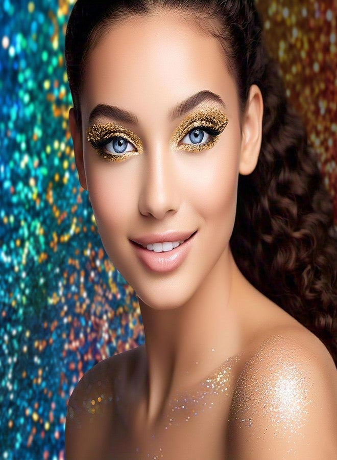 Veoni Belle Gold Waterproof Pigment Shimmering Eyeshadow Loose Glitter Dust for Face & Body 5g Pot - Image 4