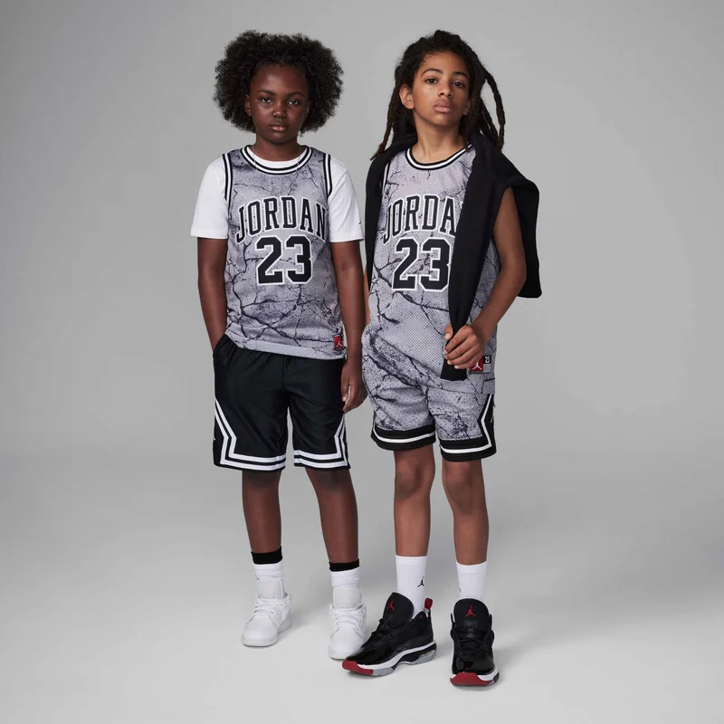 Jordan Grey Kids' 23 Striped Jersey Top  | Best Price UAE