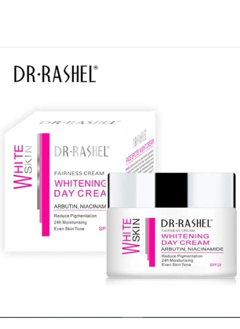 RASHELL Whitening day cream For Face With Arbutin And Niacinamide White/Pink/Silver 50grams  - Image 2