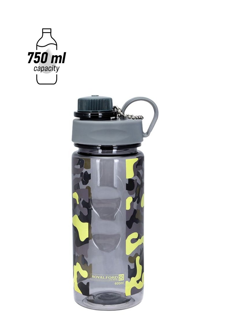 Royalford Water Bottle Grey/Black/Yellow ‎27.7 x 11.7 x 8.4cm - Image 1