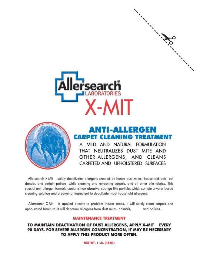 Allersearch X-Mit Anti-Allergen Carpet Cleaning Powder - Image 1