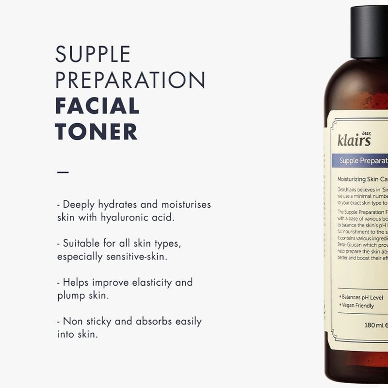Klairs Supple Preparation Facial Toner (180ml) - Image 2