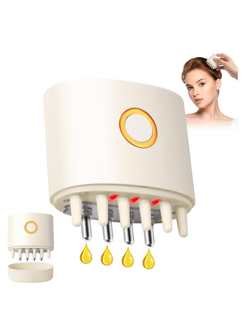 Generic 2 in 1 Electric Scalp Massage and Hair Oil Applicator Bottle, Portable Head Massager Scalp, for Hair Growth, 3 Modes, Scalp Oil Applicator, Hair Oiling Dispenser, with Roller Ball for Hair Treatment  - Image 1