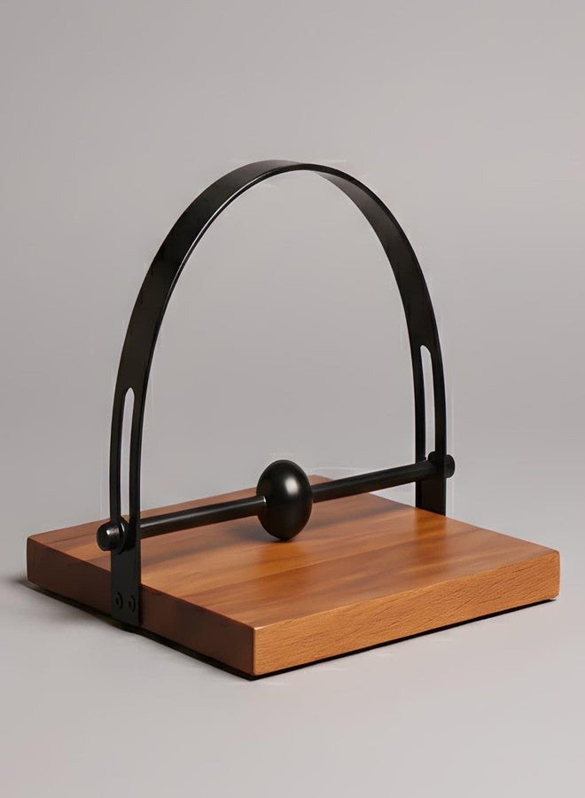 loosebucket® Arc Wooden Napkin Holder with Metal Frame | Tissue Holder for Dining Table|Napkin Holder for Hotel & Restaurants - Image 1