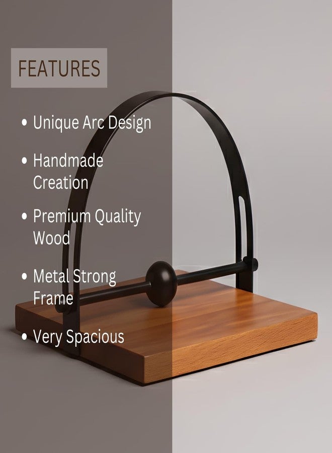 loosebucket® Arc Wooden Napkin Holder with Metal Frame | Tissue Holder for Dining Table|Napkin Holder for Hotel & Restaurants - Image 4