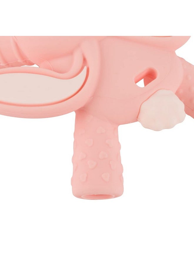 Itzy Ritzy Itzy Ritzy - Ritzy Teether for Molars - Massages Sore Gums & Reaches Back Molars - Silicone Baby Teething Toy with Multiple Textures & Flexible Design - Teething Relief for 3 Months & Up (Bunny)  - Image 4