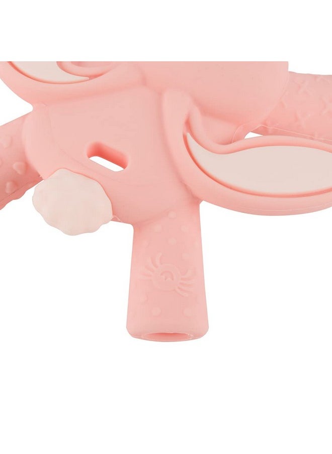 Itzy Ritzy Itzy Ritzy - Ritzy Teether for Molars - Massages Sore Gums & Reaches Back Molars - Silicone Baby Teething Toy with Multiple Textures & Flexible Design - Teething Relief for 3 Months & Up (Bunny)  - Image 3