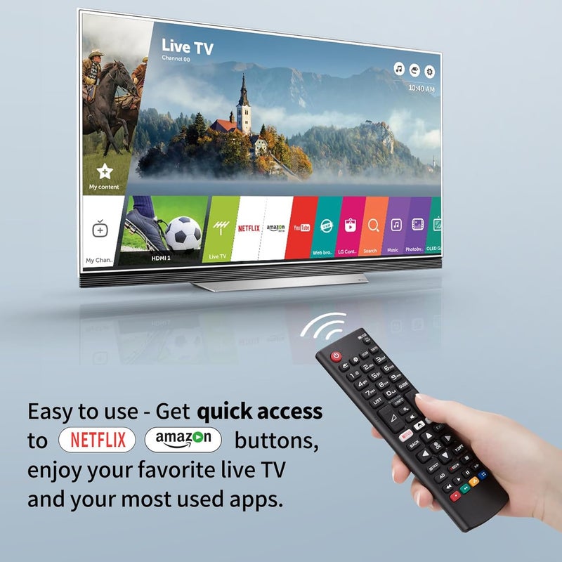 OMAIC Universal Replacement for LG-Smart-TV-Remote, New Upgraded Infrared LG TV Remote Control AKB75095308 AKB75095307 AKB74915324, with hotkey Buttons - Image 4