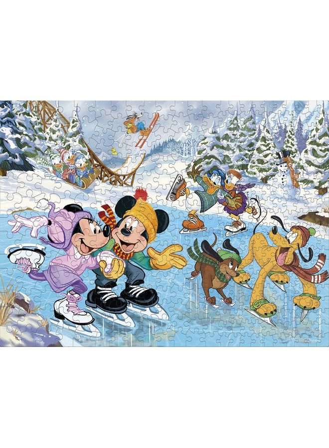 Ceaco Disney Holiday Together Time Mickey & Minnie Skating 400 Piece Jigsaw Puzzle - Image 2