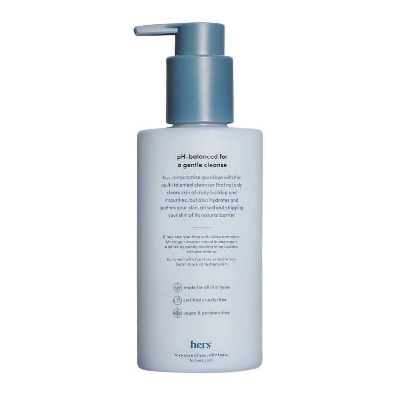 HIMS & HERS hers Clear Waters Hydrating Cleanser - Squalane Cleanser Face Wash for All Skin Types - Contains Hyaluronic Acid, Squalane, and Green Tea Extract - 6.8 fl Oz - Image 2