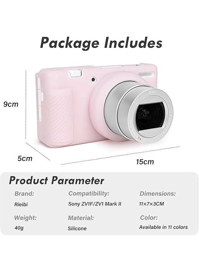 Unewshi Lightweight Soft Silicone Case for Sony ZV-1F, ZV-1M2 and ZV-1 Mark II Vlog Cameras, Durable Protection and Stylish Design  - Image 2